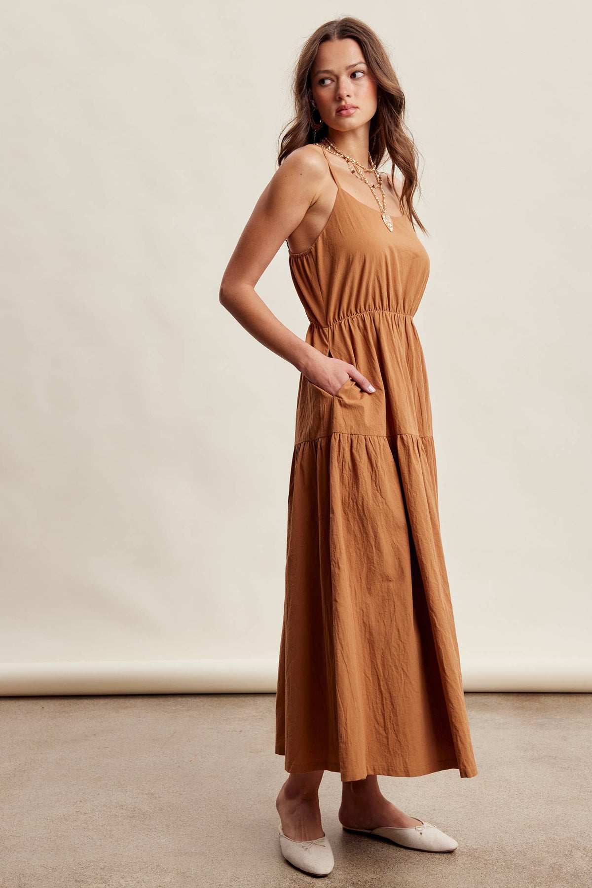 Embroidered Lace Vest & Sleeveless Midi Dress Set
