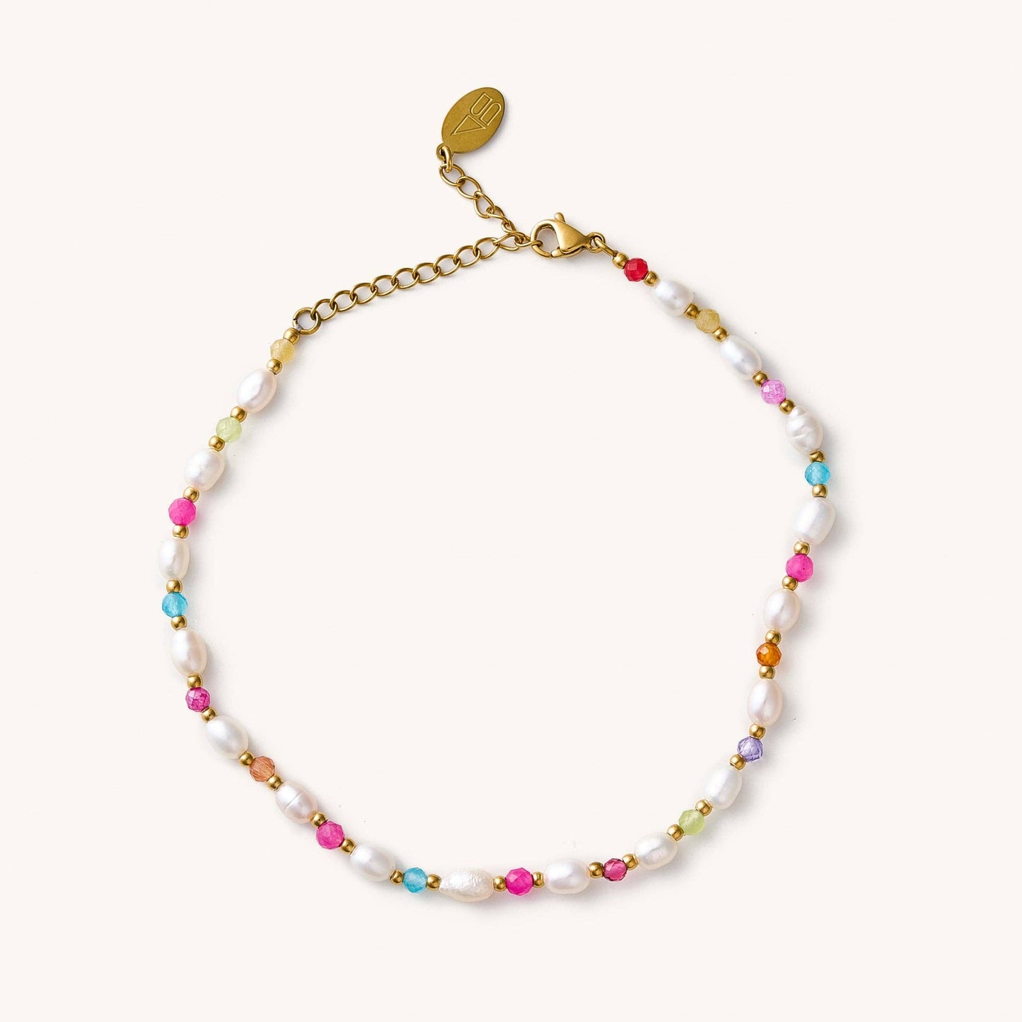 Beaded Pearl Anklet