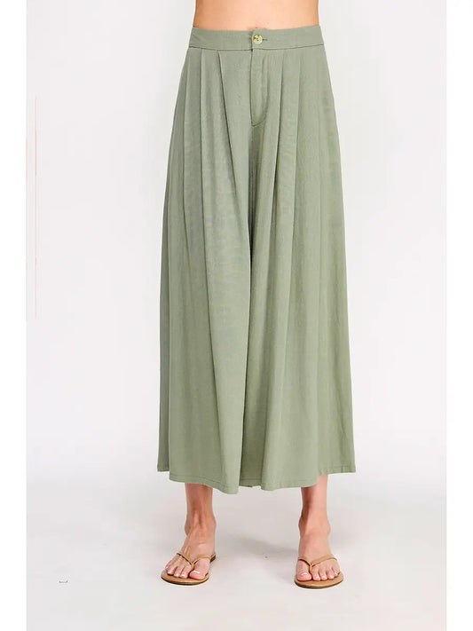 Sage Wide Leg Crop Pants