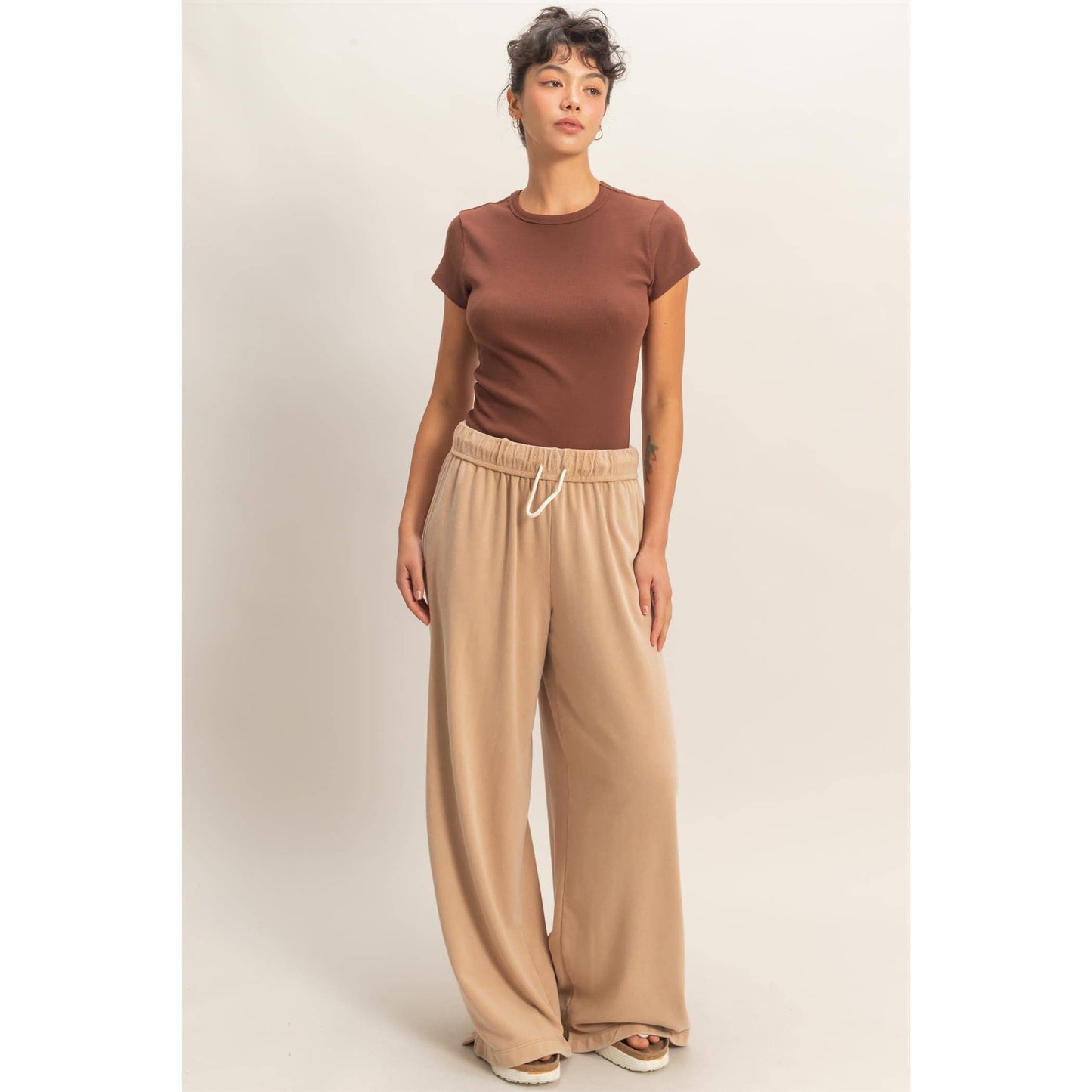 Basic Ribbed Short Sleeve Top