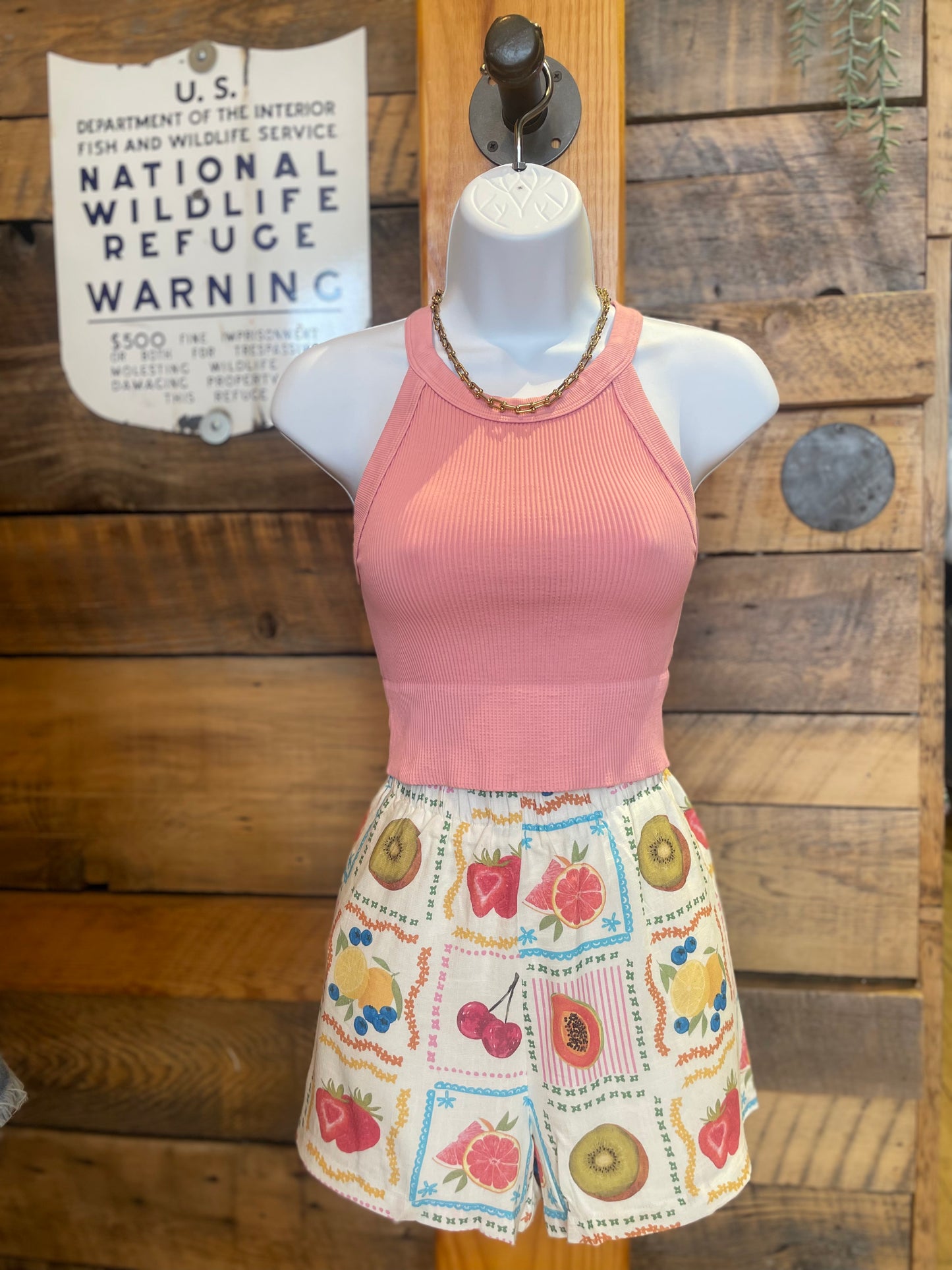 Fruit Printed Shorts