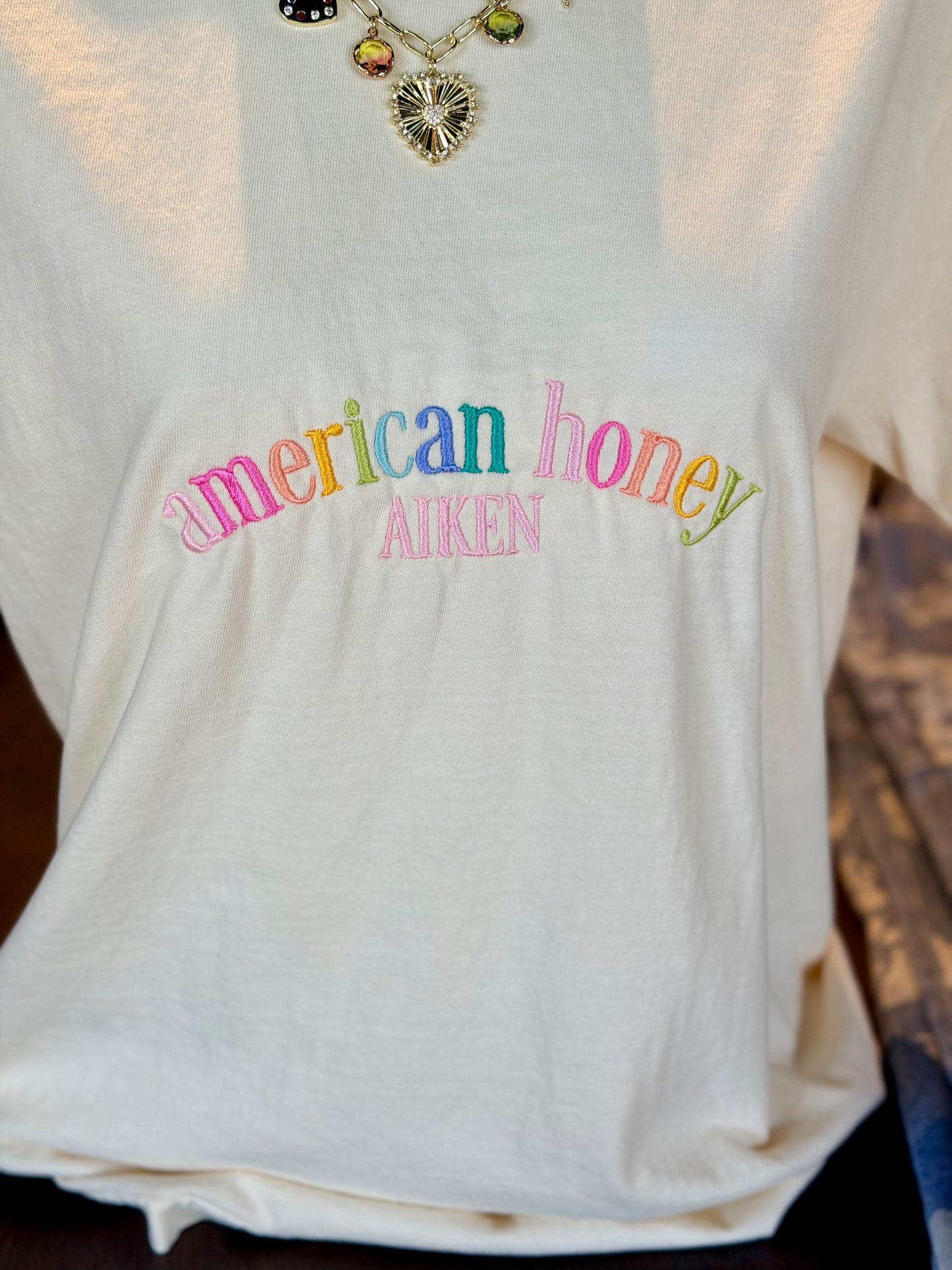 american honey Aiken Embroidered T-shirt