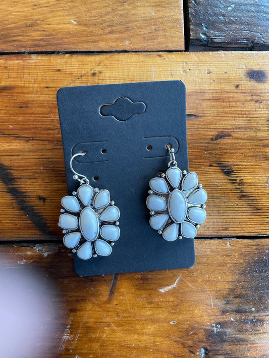 White Stone Dangles