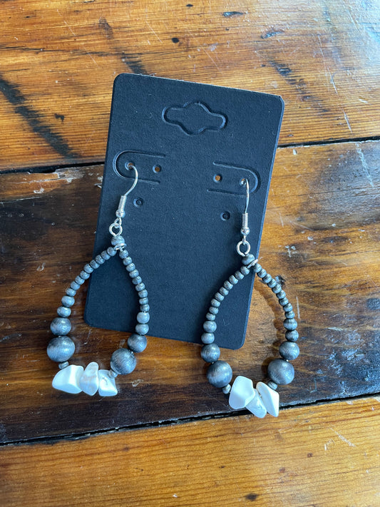 Navajo & White Stone Dangles