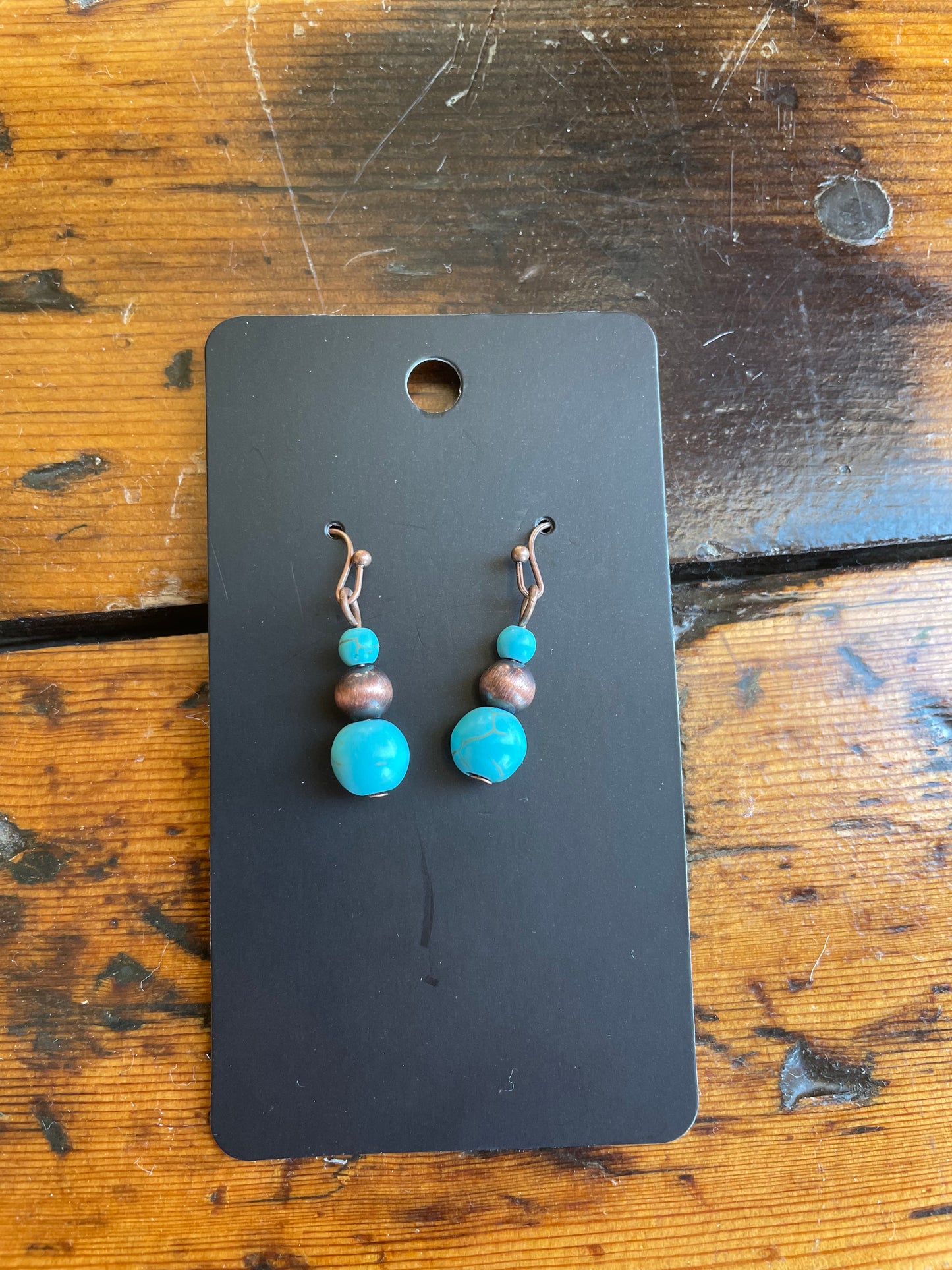 Mini Navajo Pearl & Turquoise Dangles