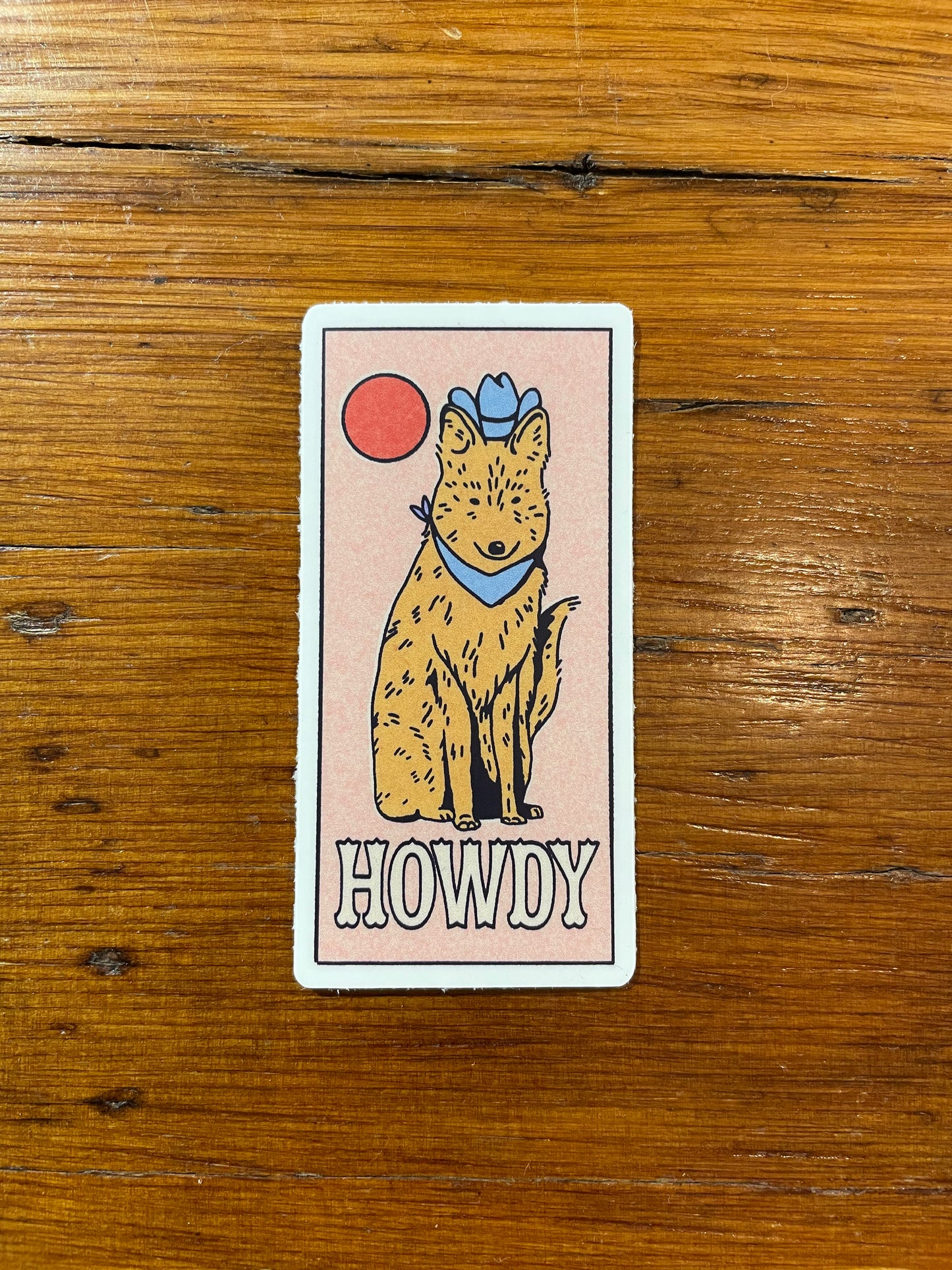 Howdy Coyote Sticker
