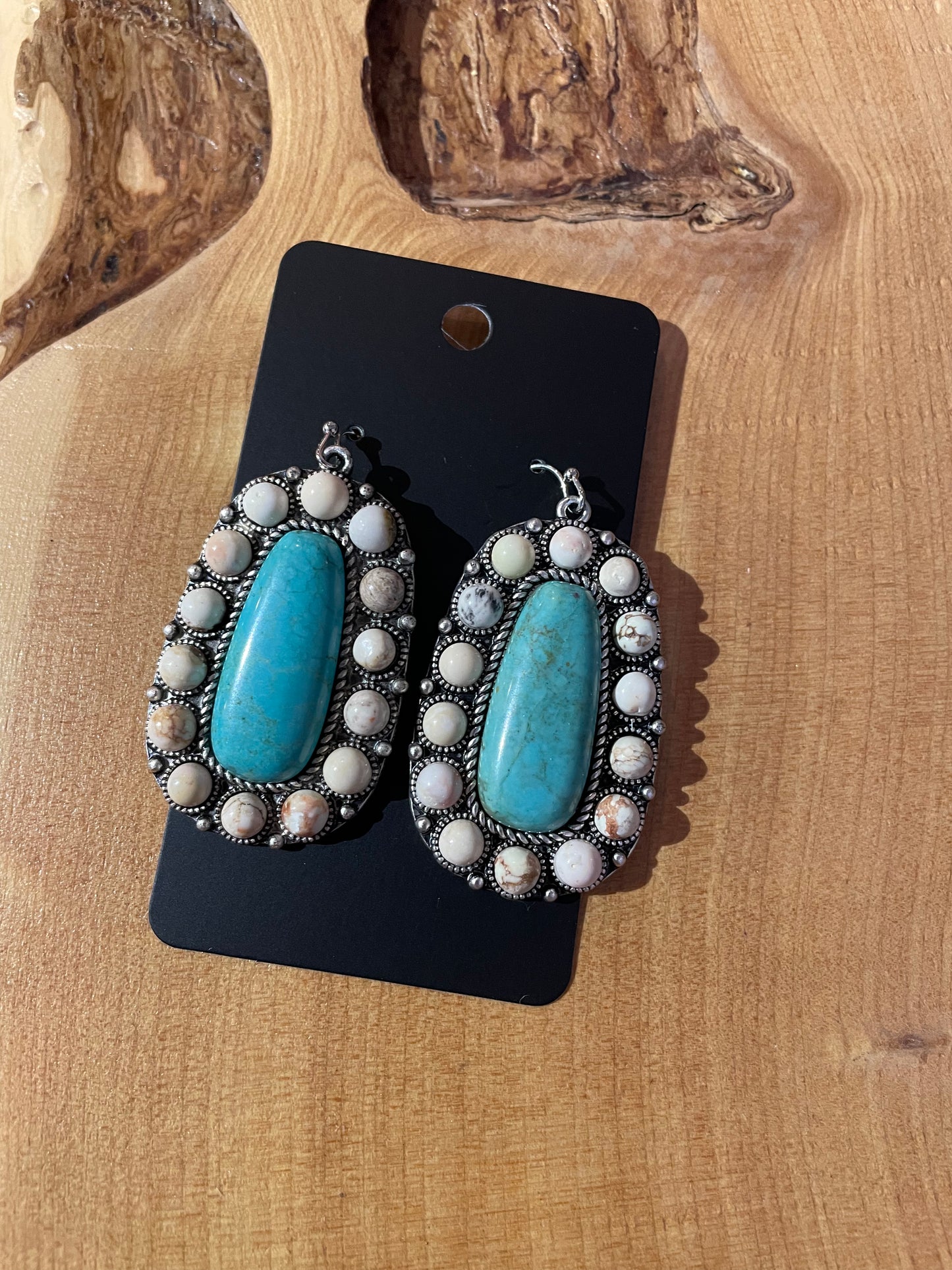 Turquoise Natural Stone Dangle Earring