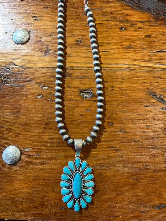 XL Stone Pendant Necklace