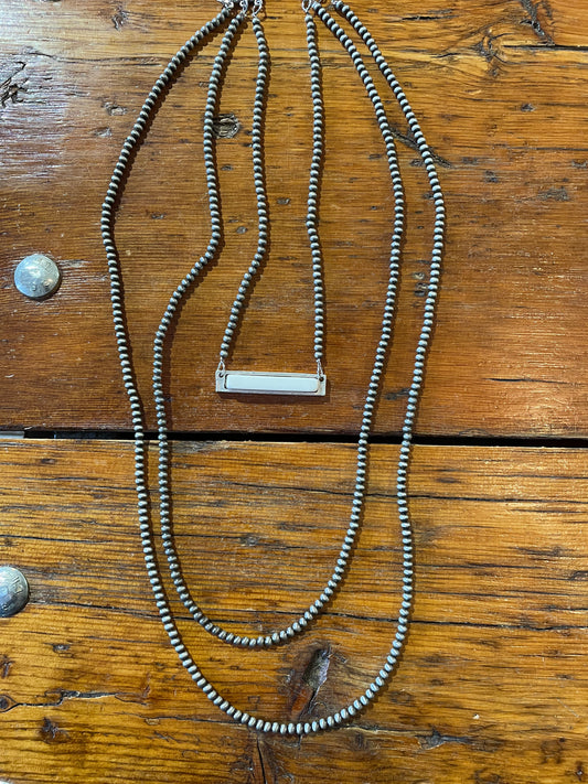 Layered Bar Necklace