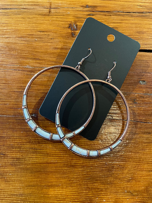 Copper Hoop Earrings