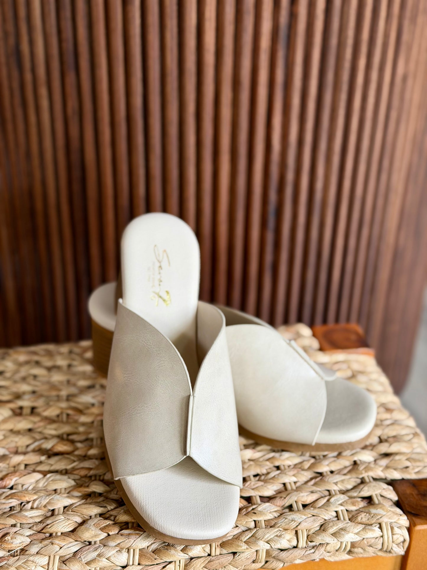 The Daniela Block Heel Slide Sandals