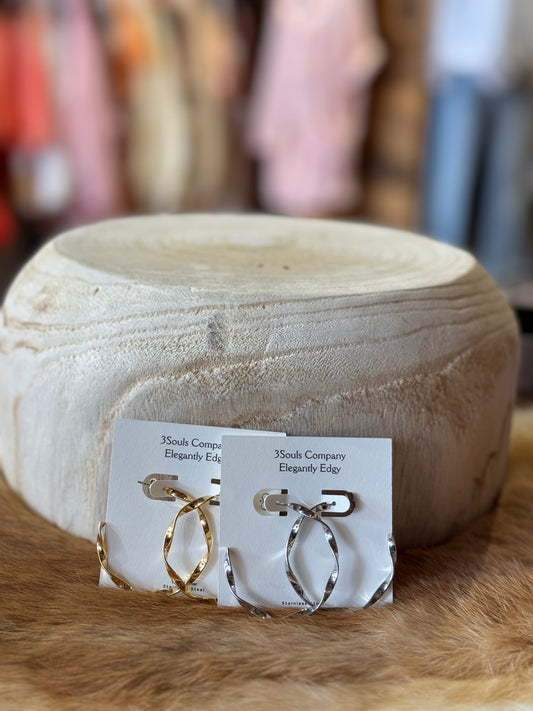 Twisted Hoop Earrings