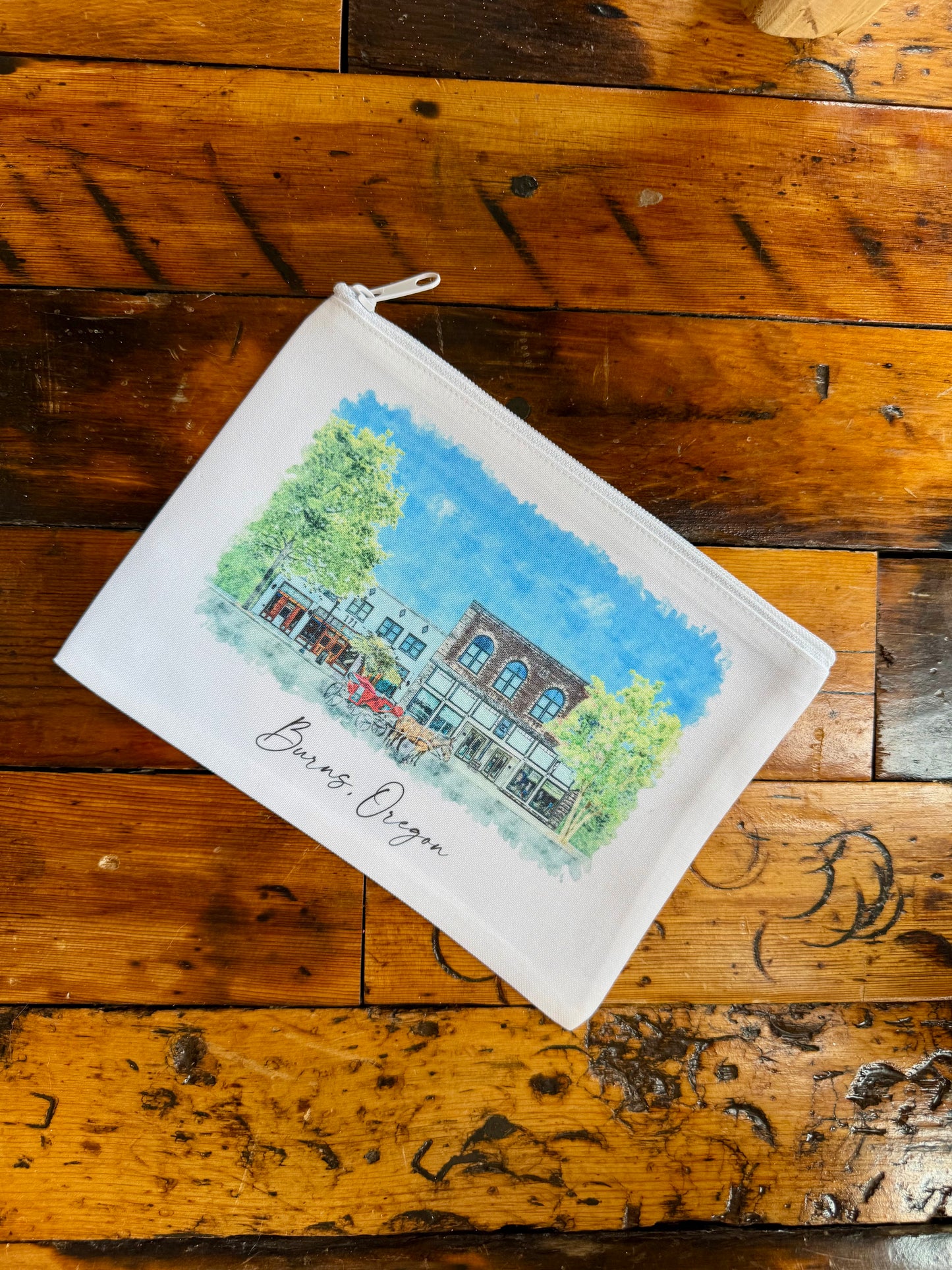 ah Burns Zipper Pouch