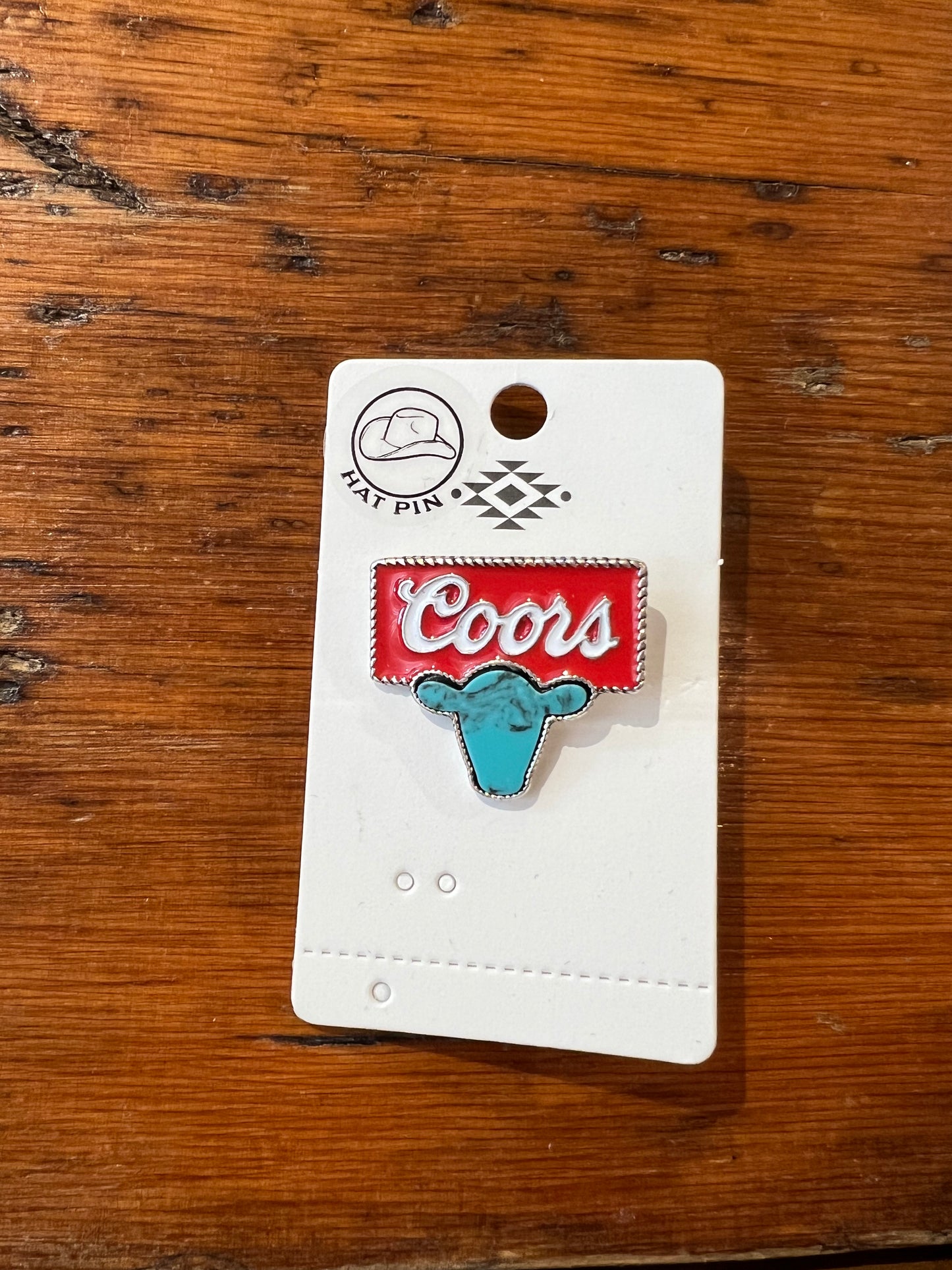 Coors Cattle Hat Pin