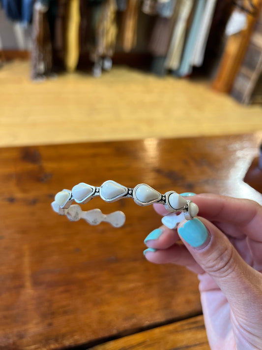 White Stone Bracelet