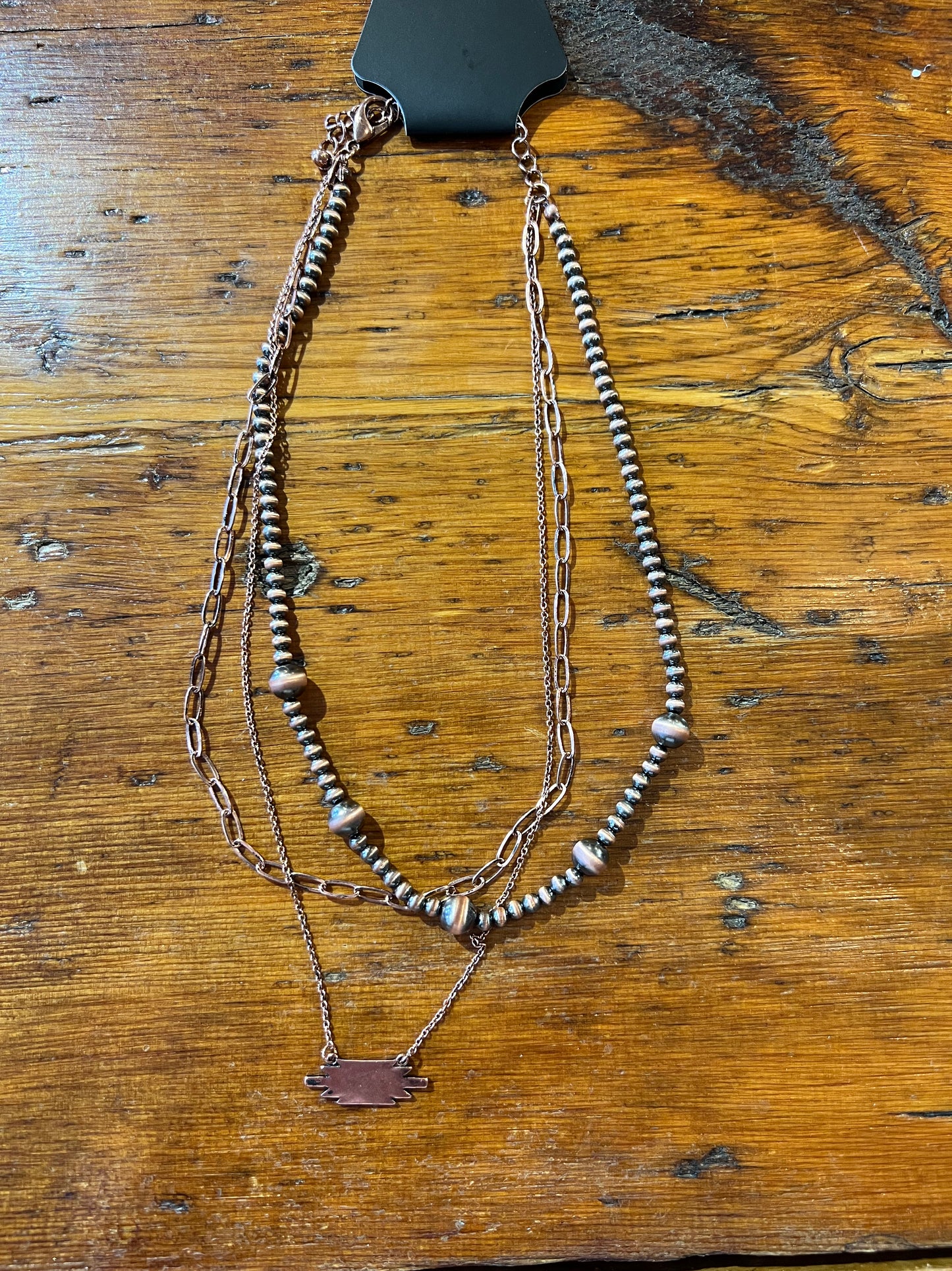 Copper Layered Necklace