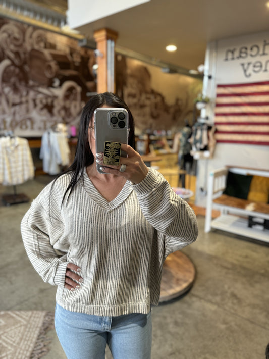 Oversized Stripe Top