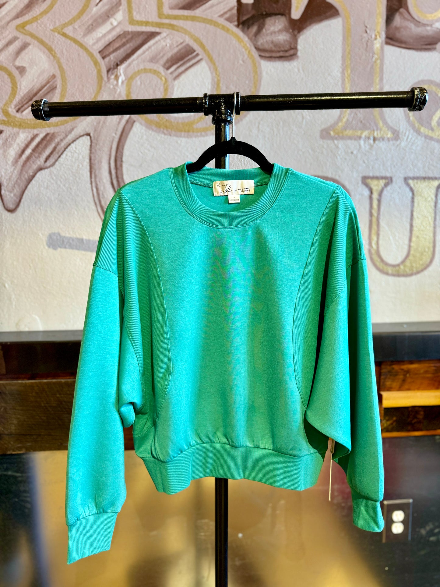 Teal Crewneck