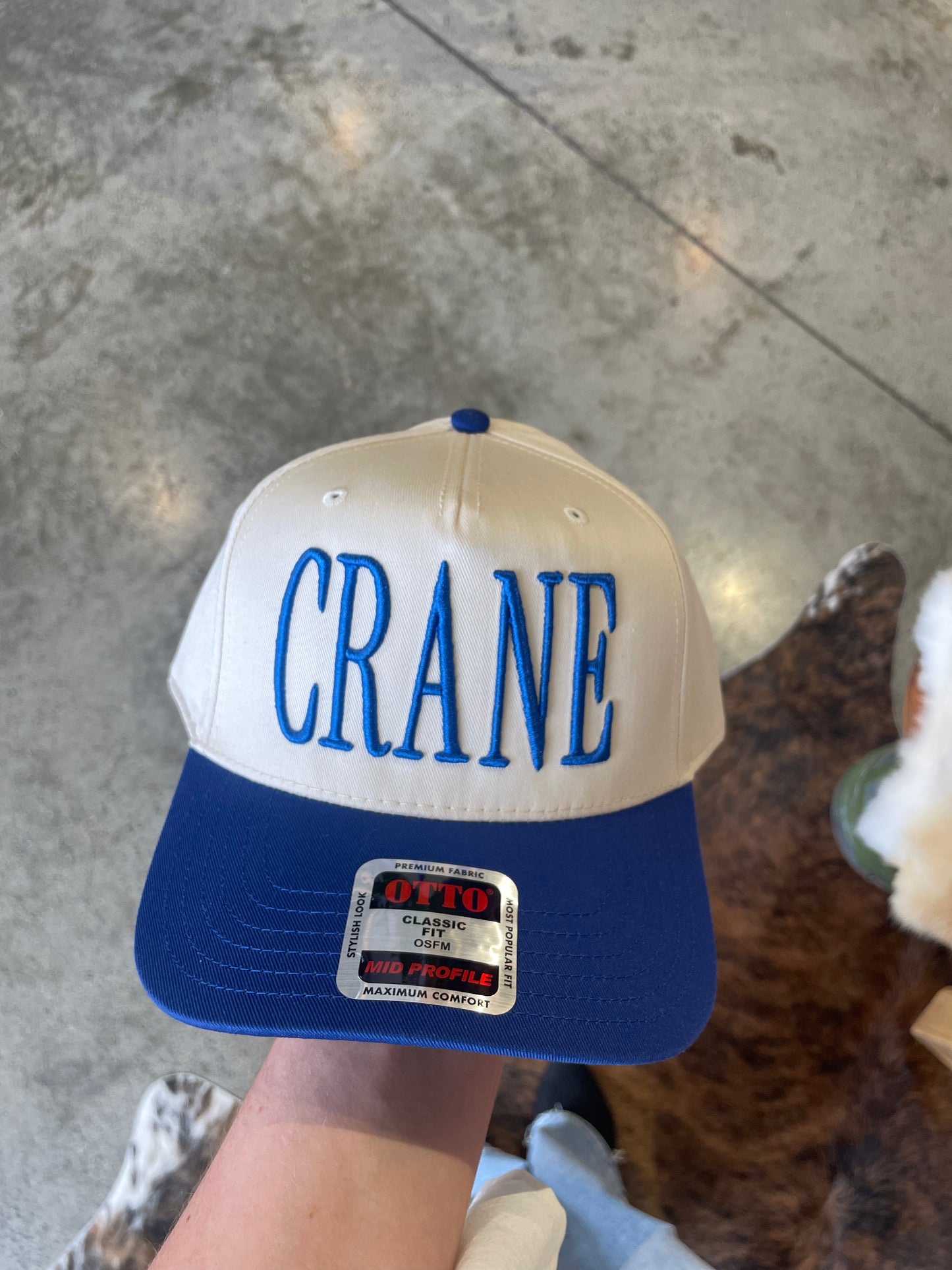 Embroidered Two Tone Trucker Hat