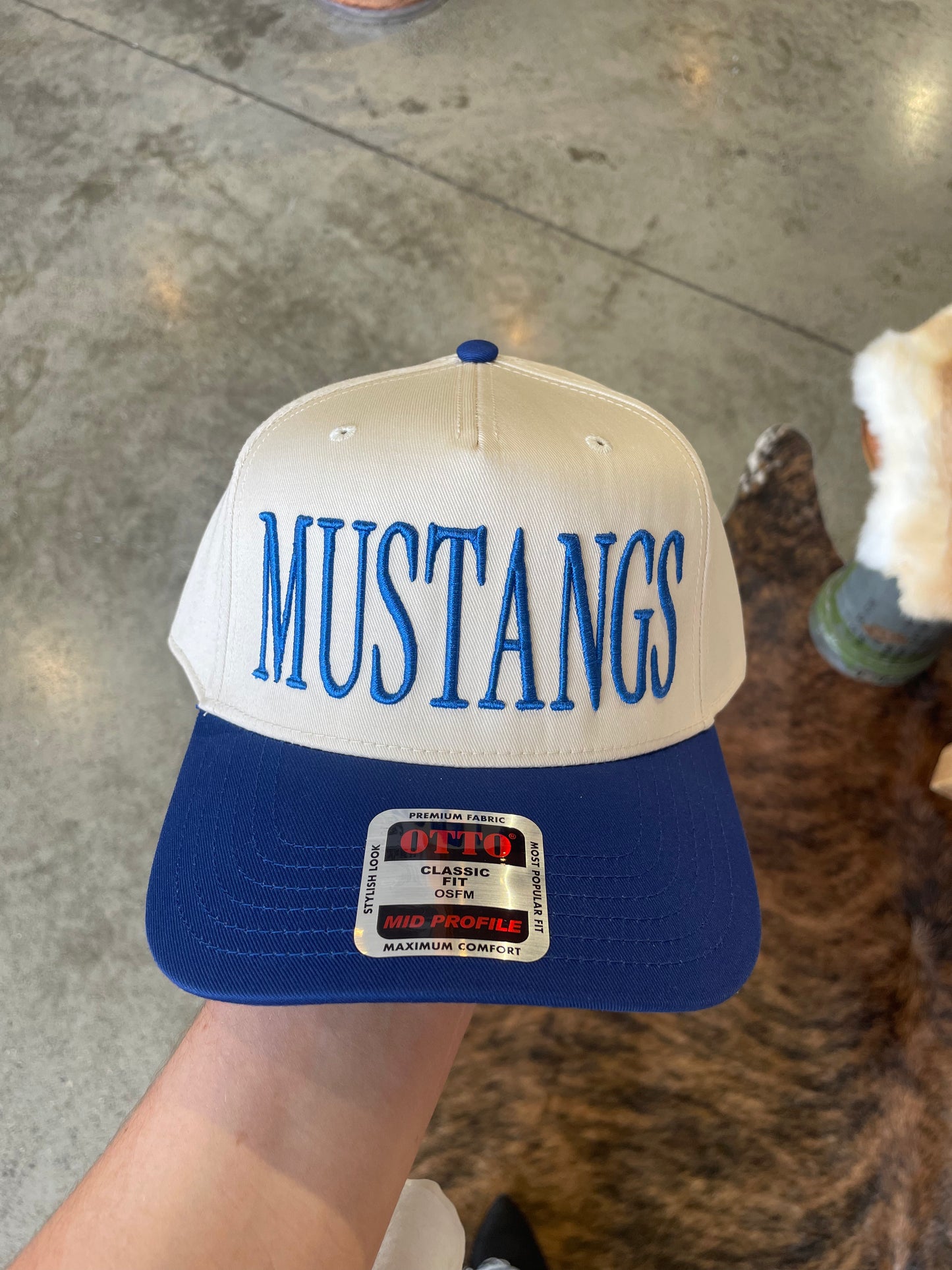 Embroidered Two Tone Trucker Hat