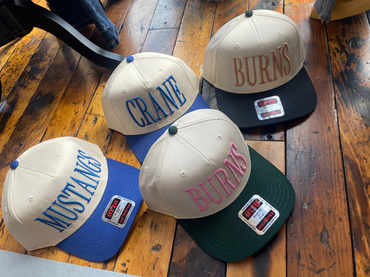 Embroidered Two Tone Trucker Hat