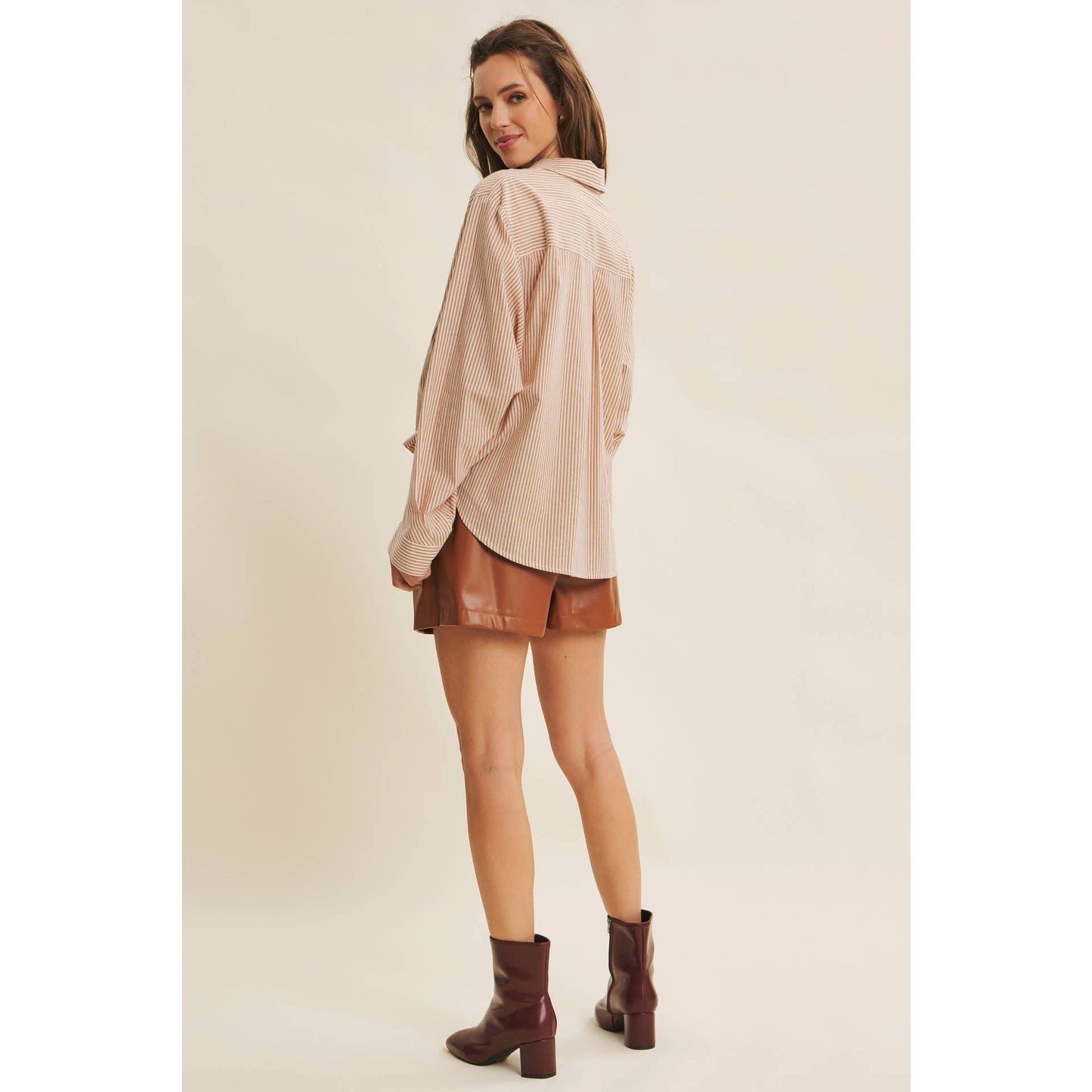 Pinstripe Button Down Shirt