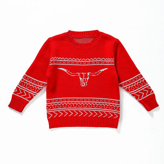 Lil Red Western Sweater