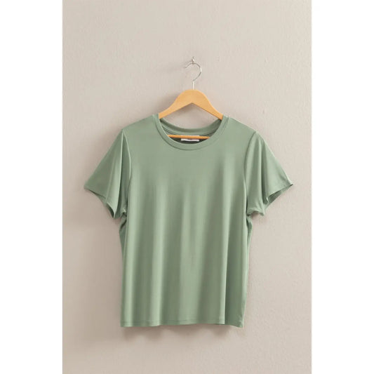 Basic Round Neck Short Sleeve Tee