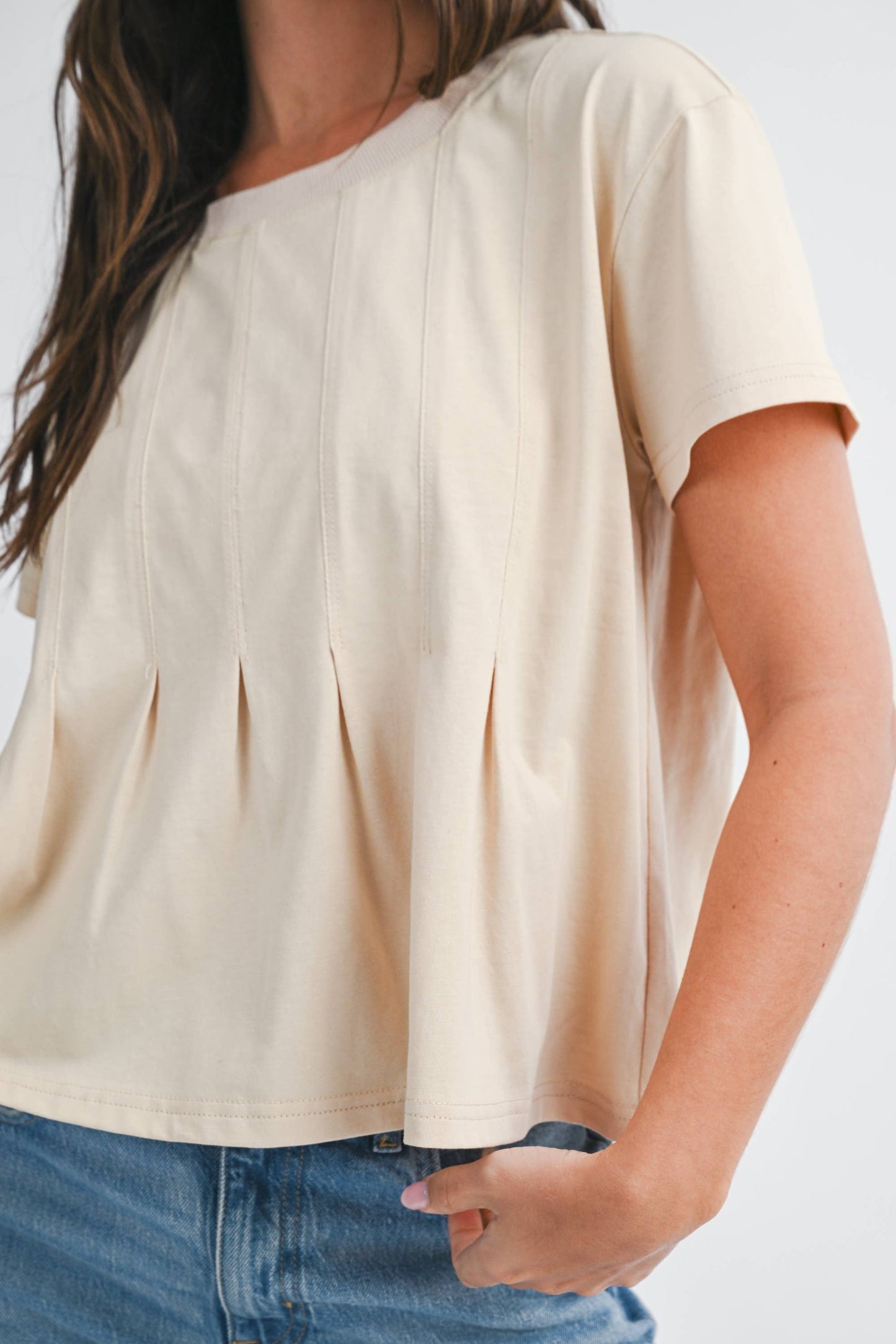 Pleated Swing Tee