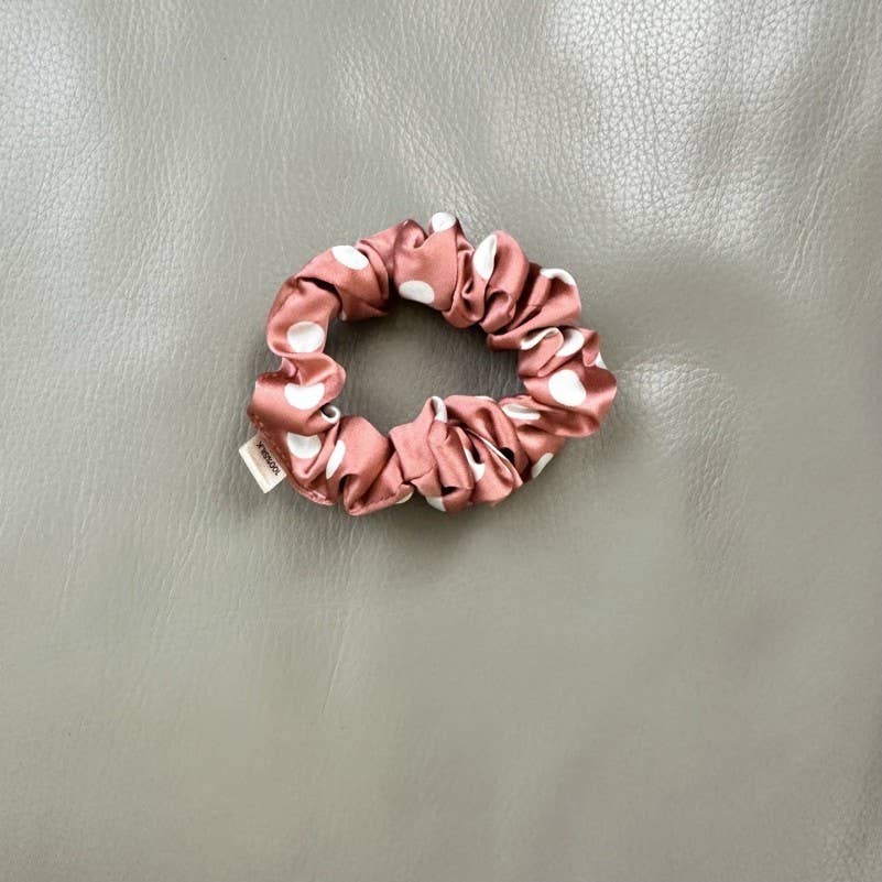 Polka Dot Scrunchies Set Of 5