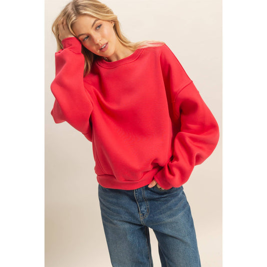 Crew Neck Oversized Sweatshirt