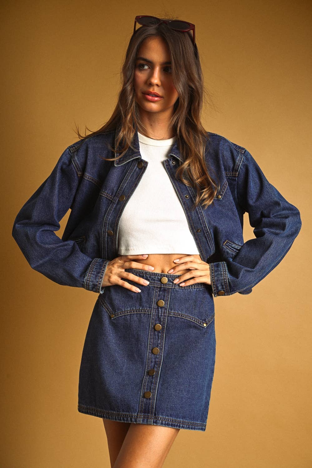 Western Denim Skirt