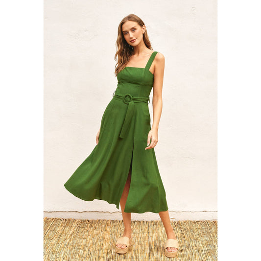 Heaven Sent Buckle Maxi Dress