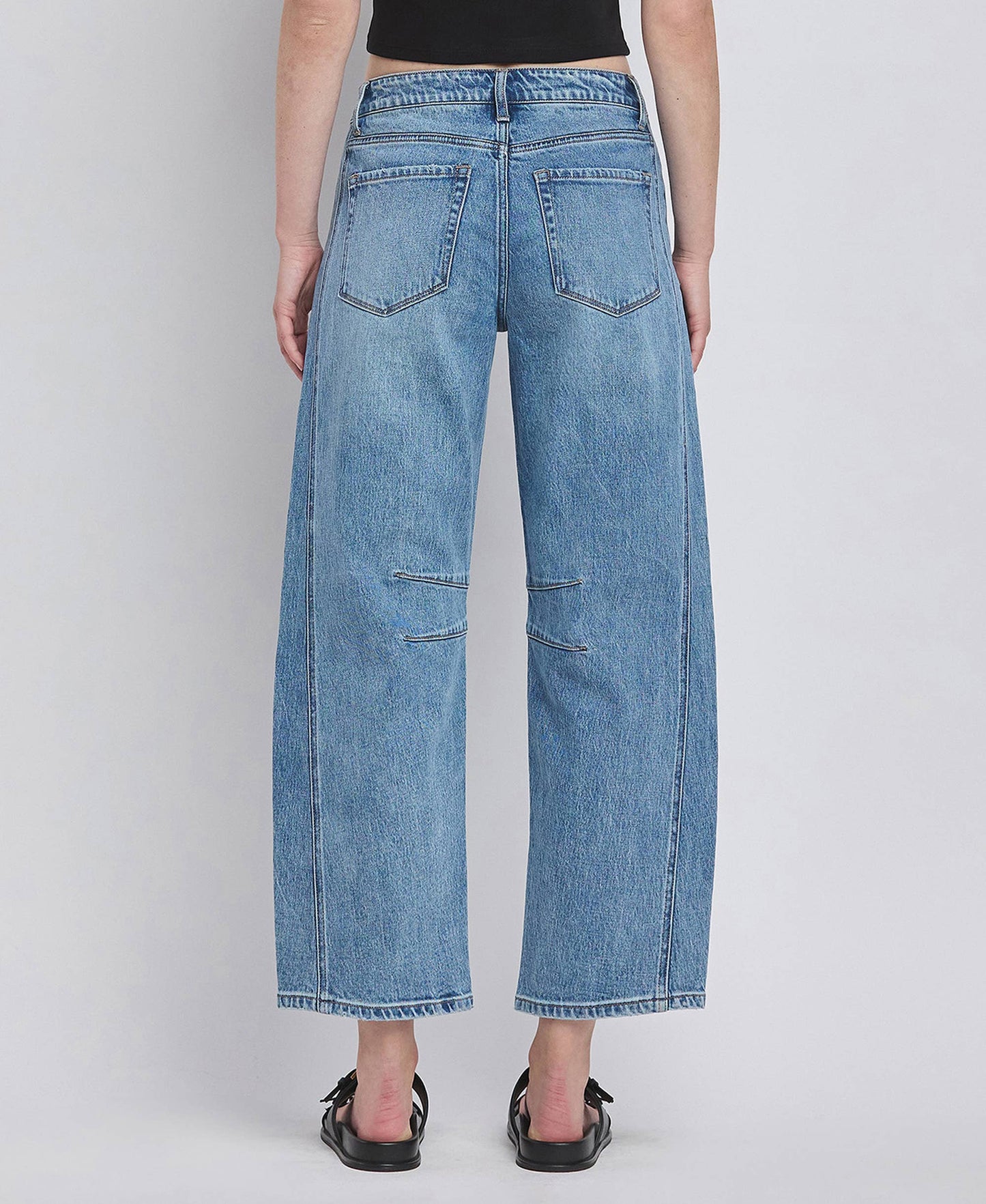 High Rise Barrel Jeans