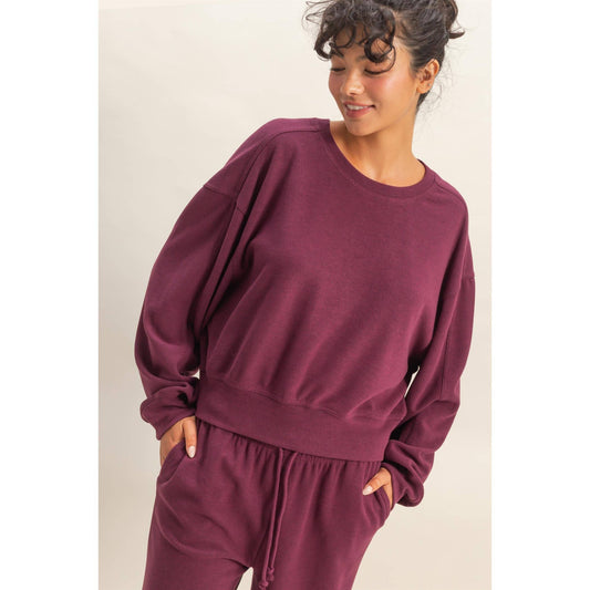 Soft Ribbed Relaxed Fit Sweatshirt (COMING SOON)