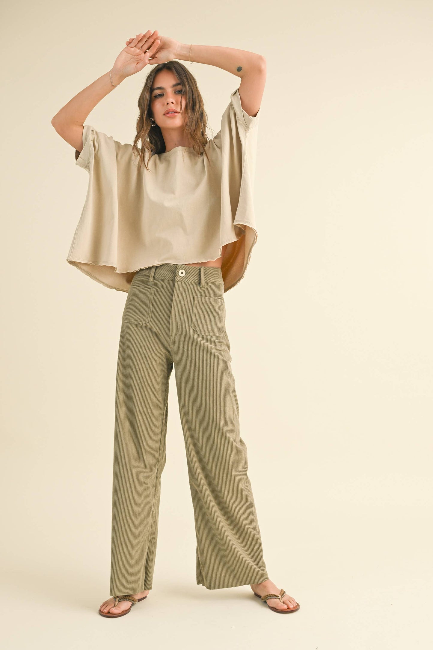 Washed Oversize Top
