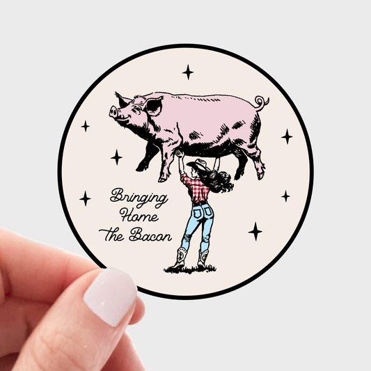 Bringing Home the Bacon Sticker