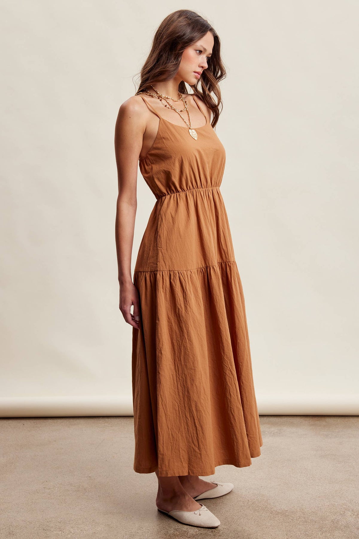 Embroidered Lace Vest & Sleeveless Midi Dress Set