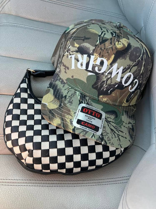 COWGIRL Camo Trucker Hat