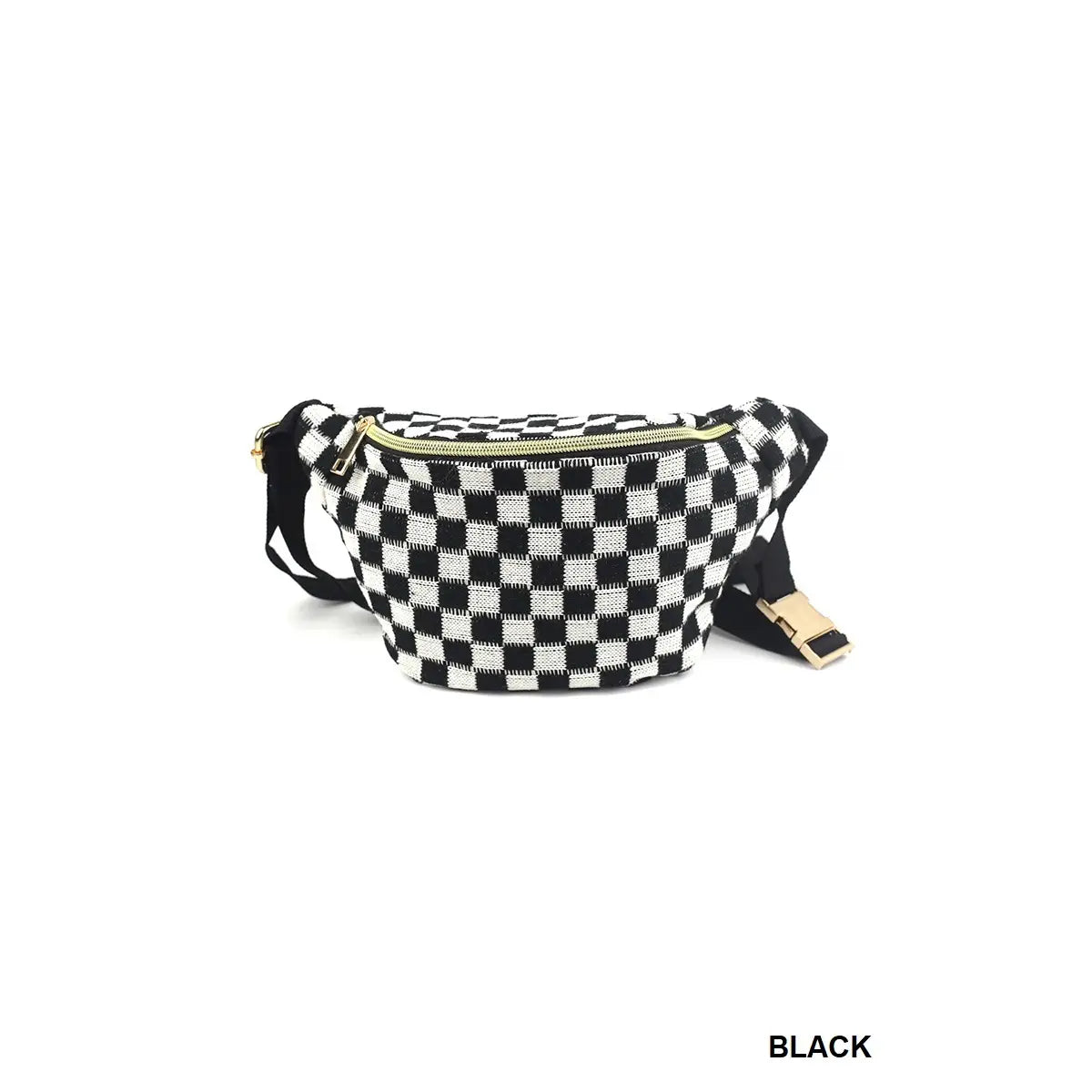 Checkered Waist Sling Bag