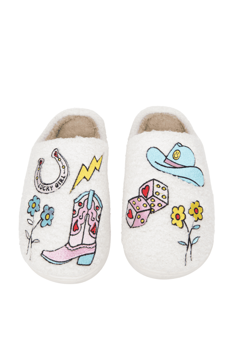 Lucky Cowgirl Slippers
