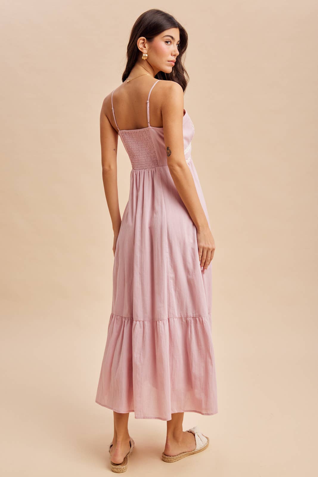 Lace Detail Maxi Dress