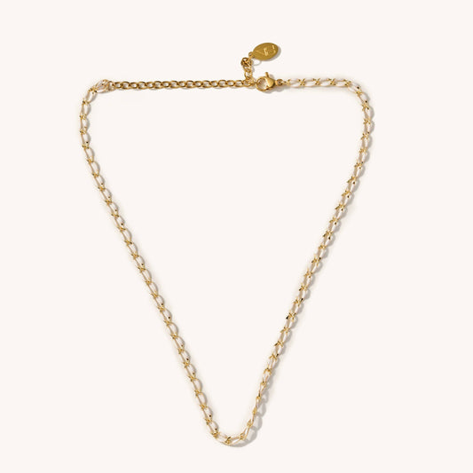 Charlotte White Choker