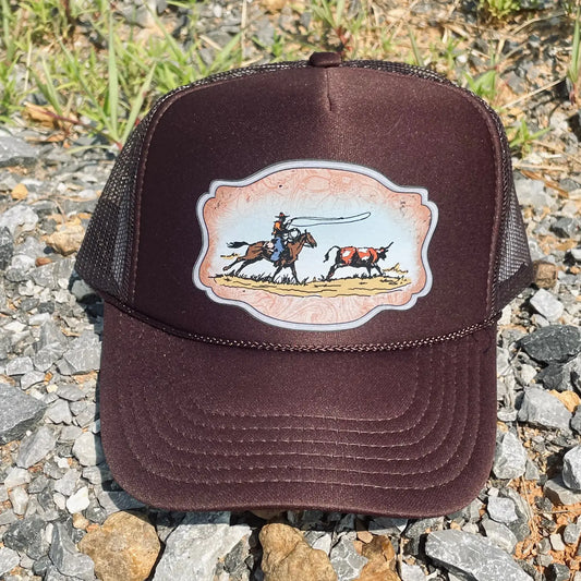 Cowboy Buckle Brown Hat