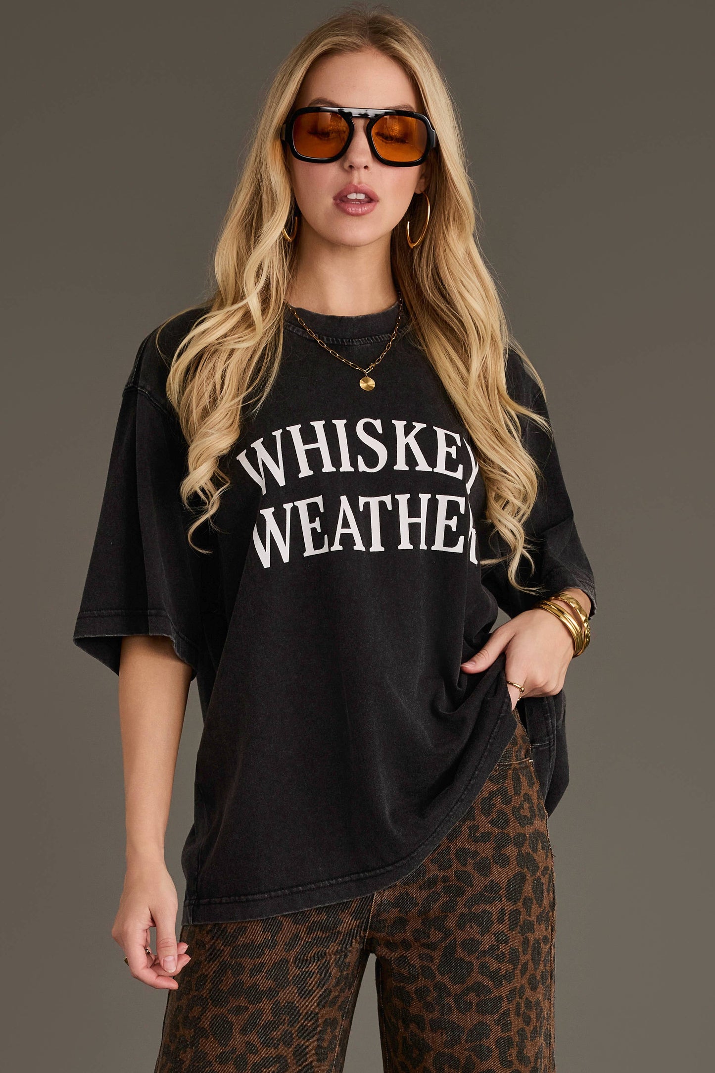 Black Whiskey Weather Tee