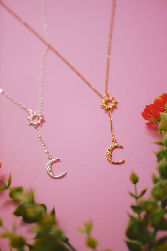 Luna Adjustable Necklace (Gold + Silver)