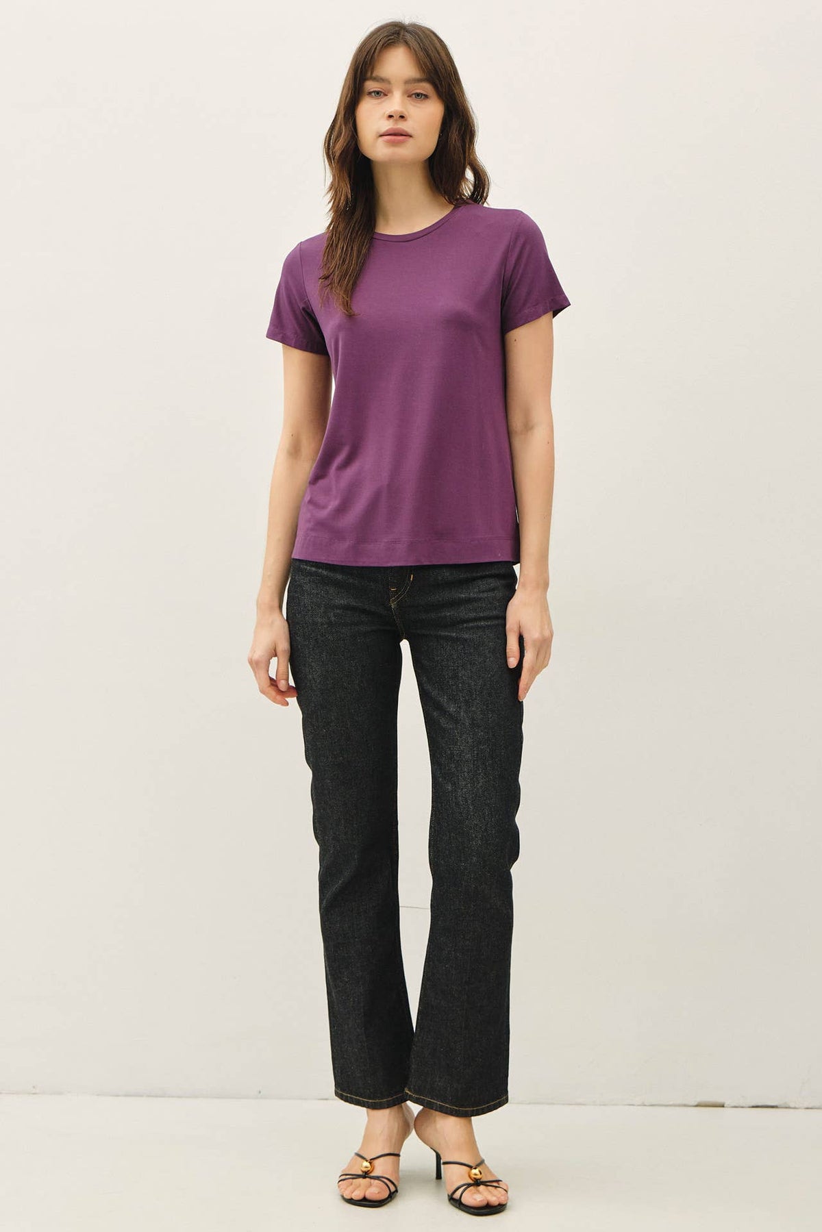 Bamboo/Modal Basic Round Neck T-Shirt