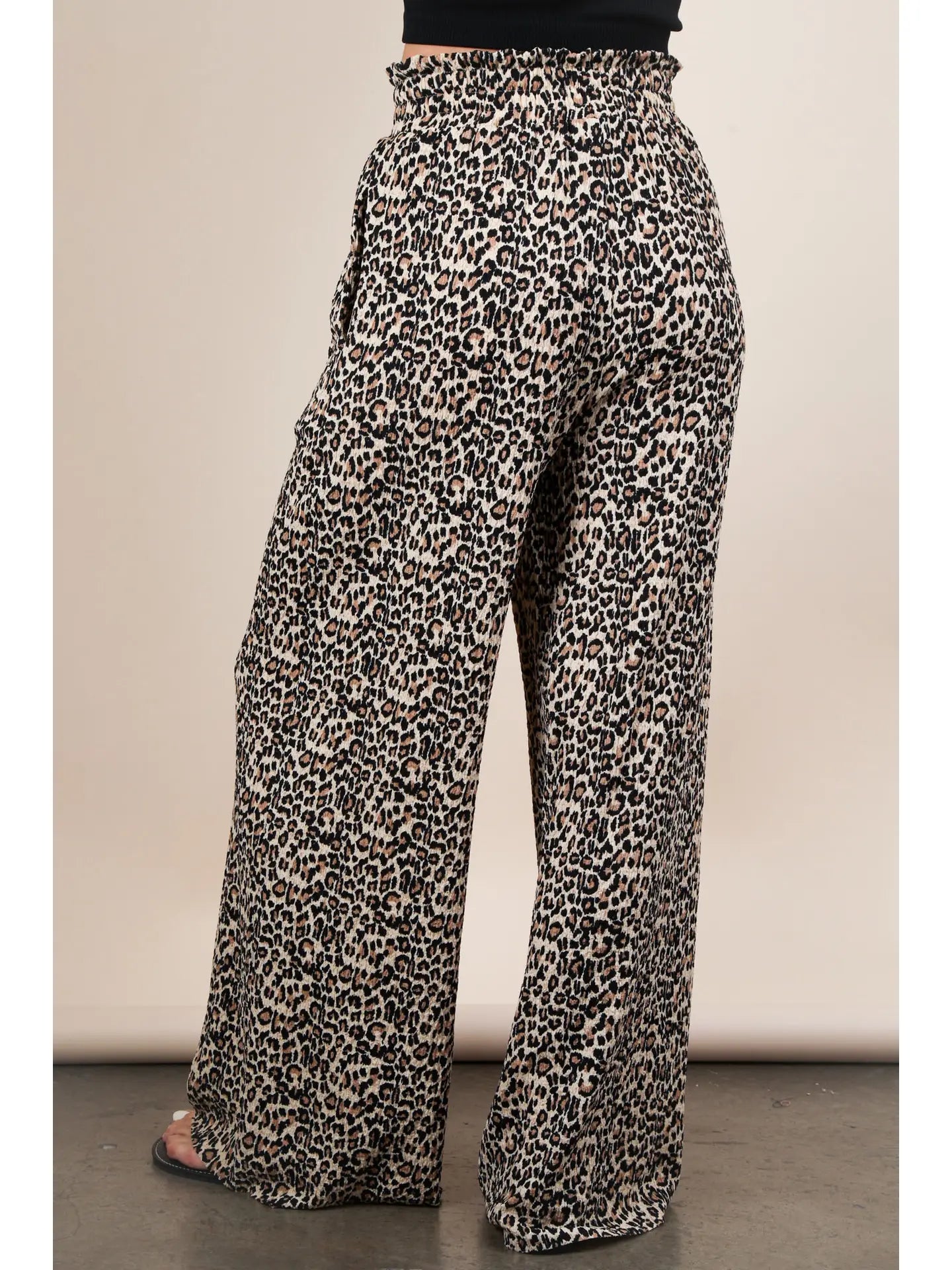 Leopard Wide Leg Pants