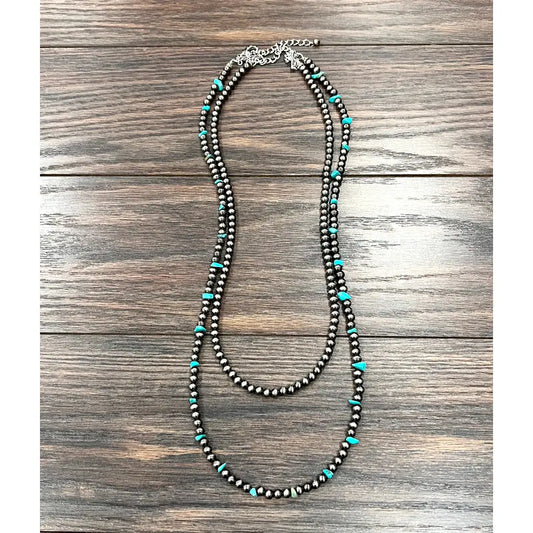 Navajo Bead Turquoise Necklace