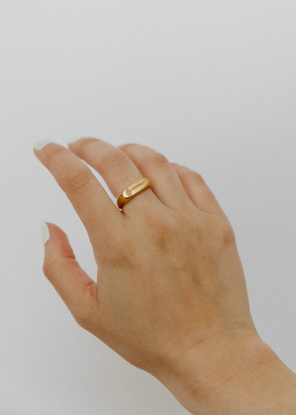 Stamped Daisy Ring